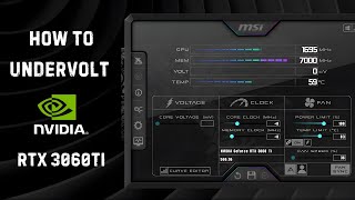 Undervolt Your RTX 3060 Ti with MSI Afterburner – Easy & Safe Guide