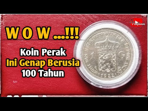 Koin 1 Gulden Wilhelmina Koningin Der Nederlanden Tahun 1922