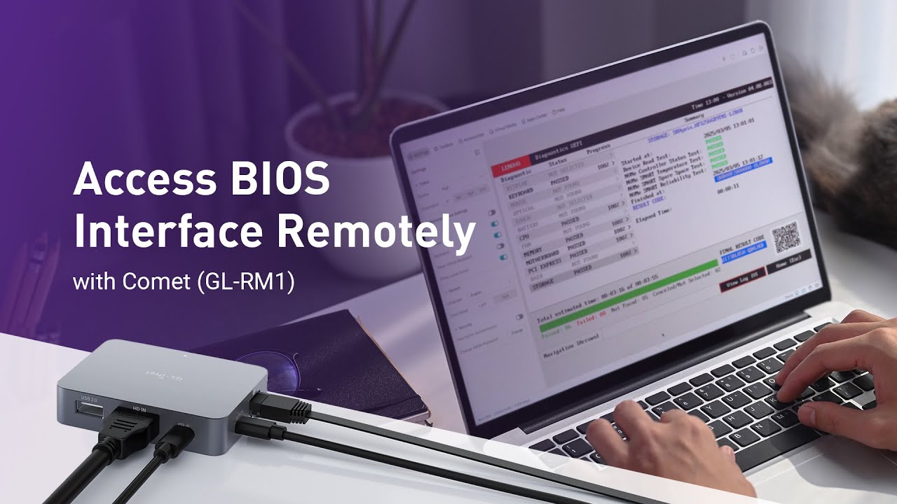 Access BIOS interface with Comet (GL-RM1)