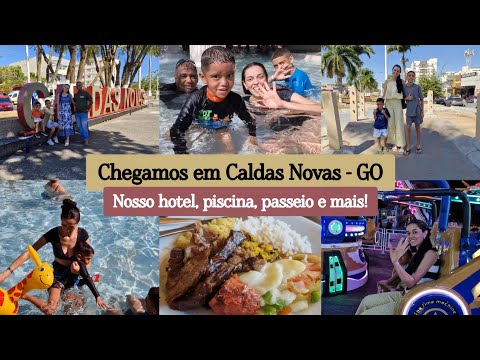 CHEGAMOS EM CALDAS NOVAS✨️-Piscina, parque de diversões, tour no hotel🏖🎡 e não esperava + aconteceu!