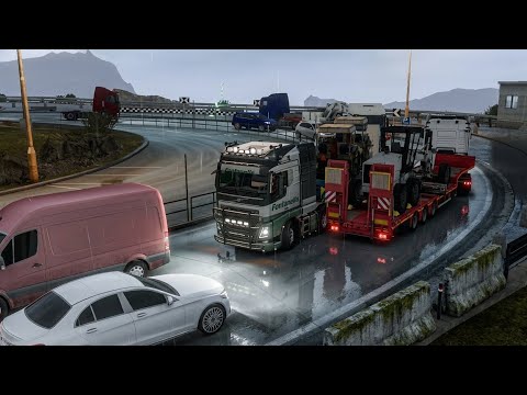 🚛 Transporting⛰️Asphalt Paver | Tremola to Airolo | Truckers of Europe 3🚦