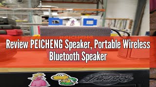 Review PEICHENG Speaker, Portable Wireless Bluetooth Speakers, Waterproof Loud Stereo Sound with RGB