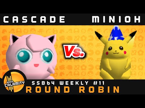 SSB64 #11 | Cascade (Jigglypuff) vs Miniohh! (Pikachu) - Round Robin - Smash 64