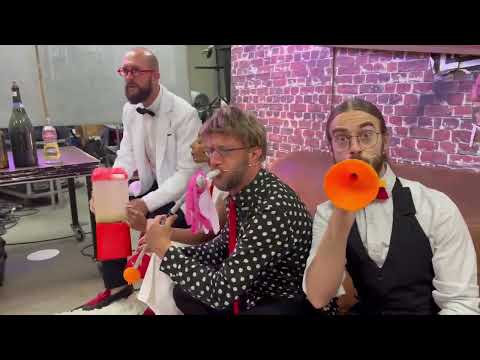 The Simpsons theme song done completely with recycled objects like share and subscribe