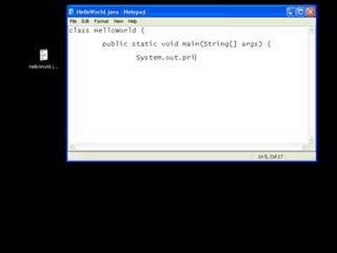 Java Programming Tutorial 2 Making Hello World