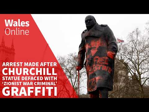 Arrest made after Churchill statue defaced with ‘Zionist war criminal’ graffiti