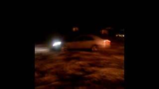 mark russel fk around in merc in the snow