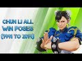 Chun Li All Win Poses In Street Fighter Games Since 1991 To 2019