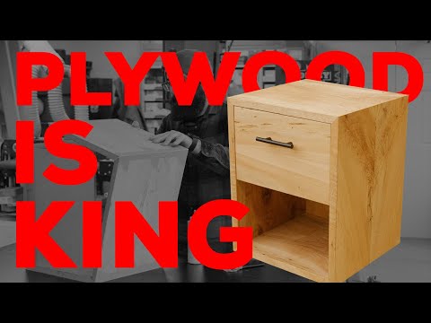 Making PRICELESS Custom Plywood For A Nightstand