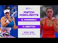 Bianca Andreescu vs. Marta Kostyuk | 2023 Hua Hin Quarterfinal | WTA Match Highlights