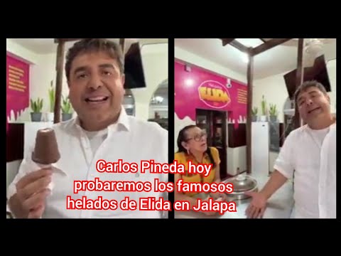 Carlos Pineda hoy probaremos los famosos helados de Elida en Jalapa
