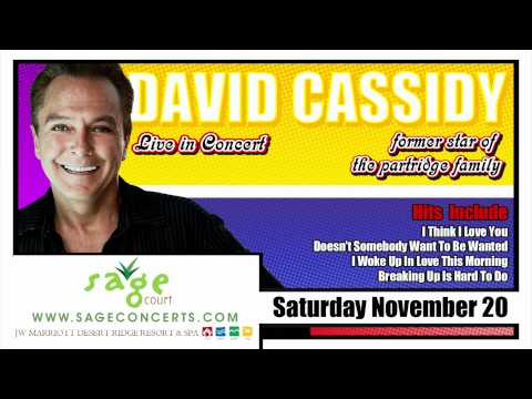 David Cassidy Live in Concert Sat Nov 20