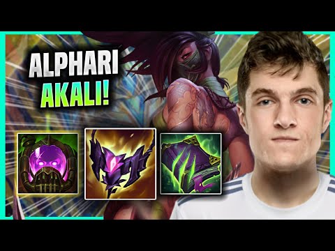 ALPHARI PERFECT GAME WITH AKALI NEW BUILD! - VIT Alphari Plays Akali Top vs Fiora! | Season 2022