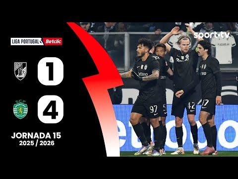 Resumo: Vitória SC 1-4 Sporting - Liga Portugal Betclic | sport tv