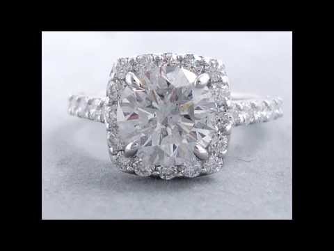 3.16 ctw Round Brilliant Cut Diamond Engagement Ring - BigDiamondsUSA