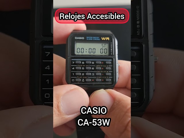 Vídeo relacionado con Casio Reloj Cuarzo Unisex 34.00mm con dial Digital LCD y Correa de Plastic/Resin Strap Negro CA-53W-1ER
