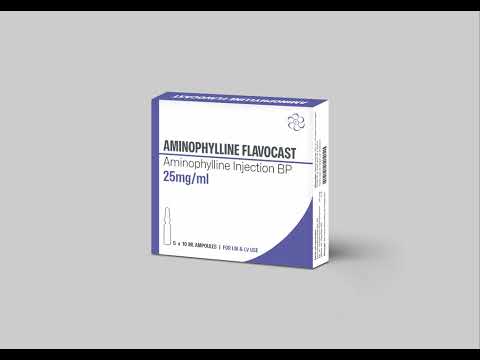 25mg/ml, Aminophylline Injection BP, 250 mg/10 ml
