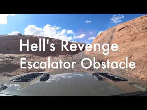 Gladiator on it's side on Escalator - Hell's Revenge