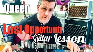 Queen - Lost Opportunity - Guitar Intro Tutorial (Guitar Tab)