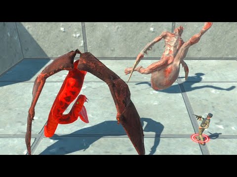 Giant Saber Ghoul & Titanoboa vs RANDOM UNITS - Animal Revolt Battle Simulator