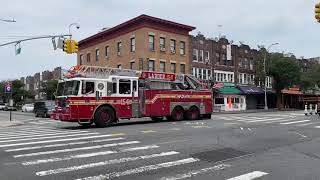 FDNY Engine 307 And Ladder 154 Responding very Urgently past there Quarters on Northern Boulevard