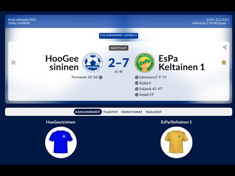 HooGee Sininen - EsPa Keltainen 1 - Maalikooste