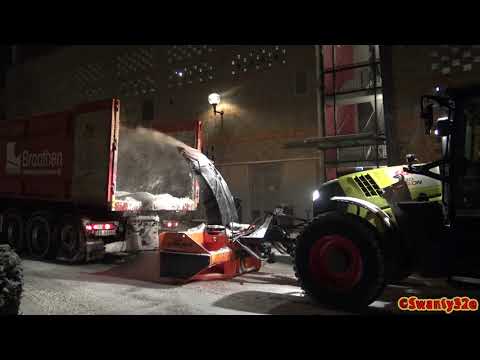 4K| Claas Arion 640 With Snow Blower And Renault C520 Hook Lift