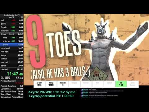 [WR] Borderlands GOTY Enhanced Any% in 1:00:57