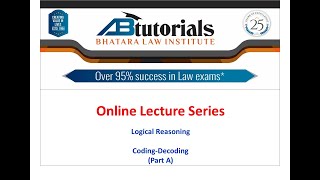 Coding-Decoding (Part A) - Logical Reasoning Lecture 