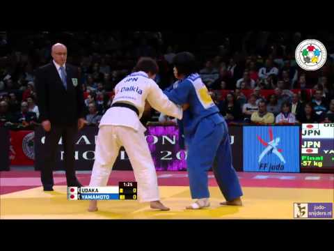 Judo 2014 Grand Slam Paris: Udaka (JPN) - Yamamoto (JPN) [-57kg] final