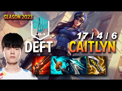 DK Deft CAITLYN vs DRAVEN ADC - KR Ranked