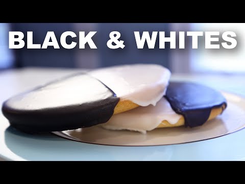 Black and white cookies | NY-style dense cake with crispy icing