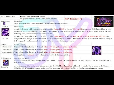 SSR+ Carnage Kabuto skill upgrade! Developer immediately change after get too much of complain XD