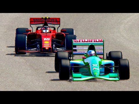 Ferrari F1 2019 vs Jordan F1 1991 Micheal Schumacher - Suzuka