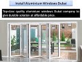Get Branded UPVC Doors Windows In Dubai