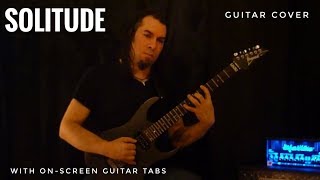 Solitude (joe Satriani ) guitar cover with on-screen Tabs