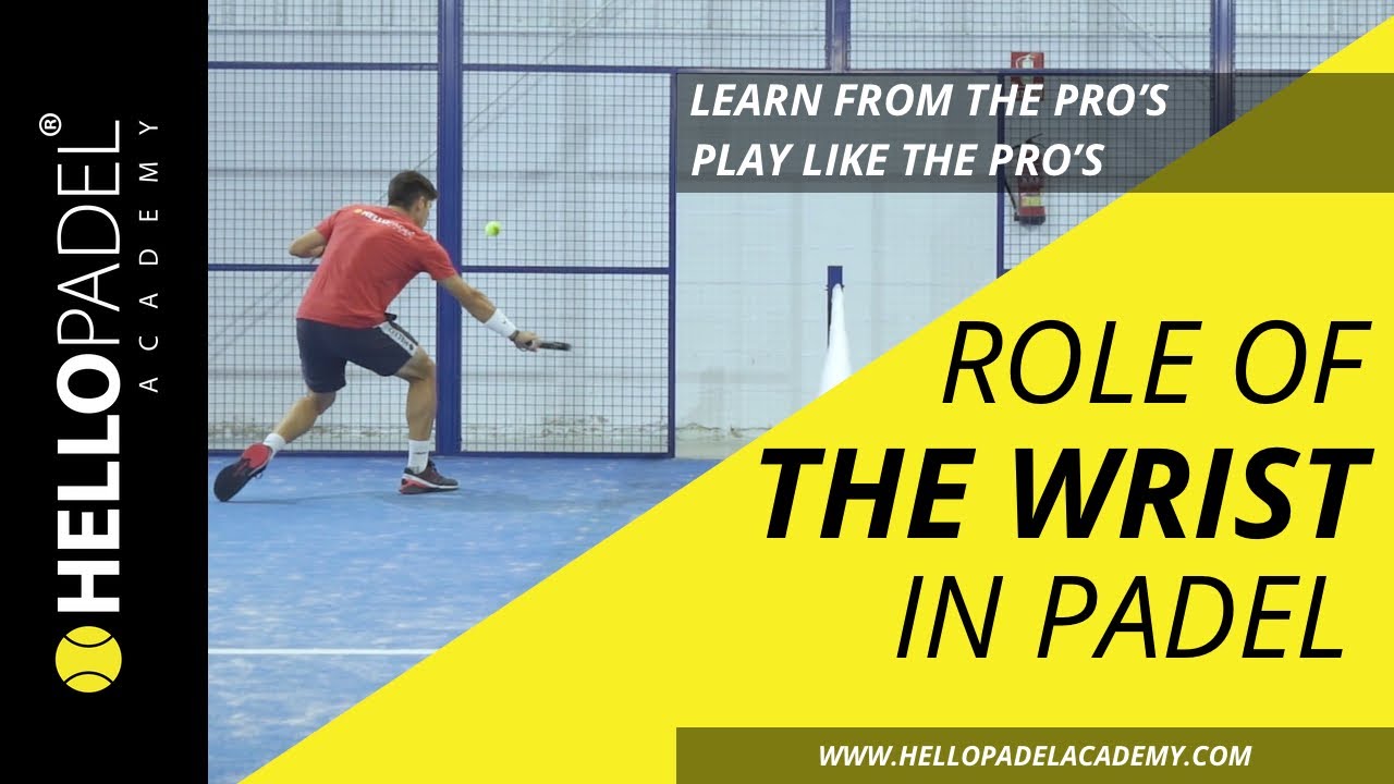 Mastering wrist movement in specific Padel shots.