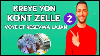 🟢 M'en Kijan pou kreye Yon kont zelle pou voye AK resevwa lajan