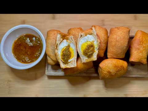 EGG ROLLS FULL RECIPE || CAMEROONIAN Scotch eggs. Quick and Easy to achieve. #scotcheggs #pastries