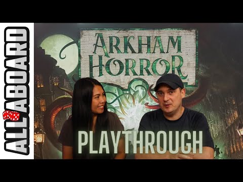 ARKHAM HORROR 3RD EDITION | Board Game | 2-Player Runthrough | How to Play and Full Playthrough