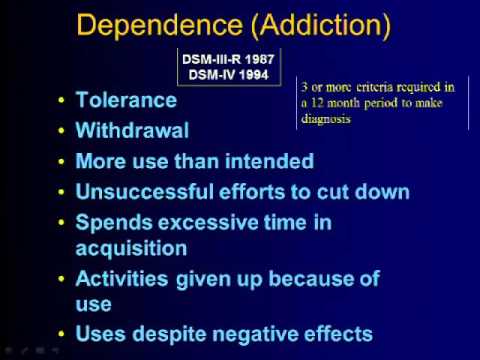 Revised Diagnostic Criteria for Substance Use Disorders: The DSM-5