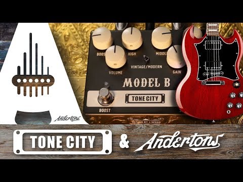 Tone City Model B - A Classic Boogie Sounding Drive Pedal with Boost! With a Gibson SG