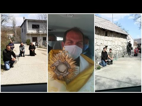 #videosofhope #corona - Don Mijo unterwegs mit dem Allerheiligsten