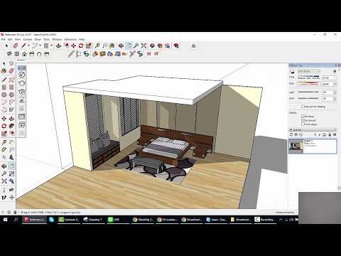 Bedroom Design rendering with VRay 3 6 Part 1 of 6 (English explanation provided)