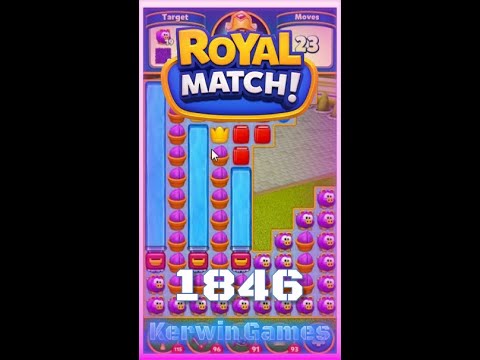 Royal Match Level 1846 - No Boosters Gameplay