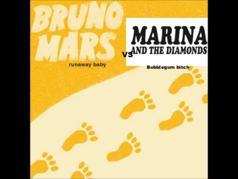 Runaway Baby vs Bubblegum Bitch- Bruno Mars vs Marina and the Diamonds Mashup