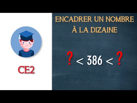 Encadrer un nombre entier à la dizaine près - CE2 - Petits Savants