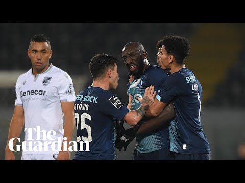 Seats thrown at Porto's Moussa Marega after player suffers apparent racist abuse