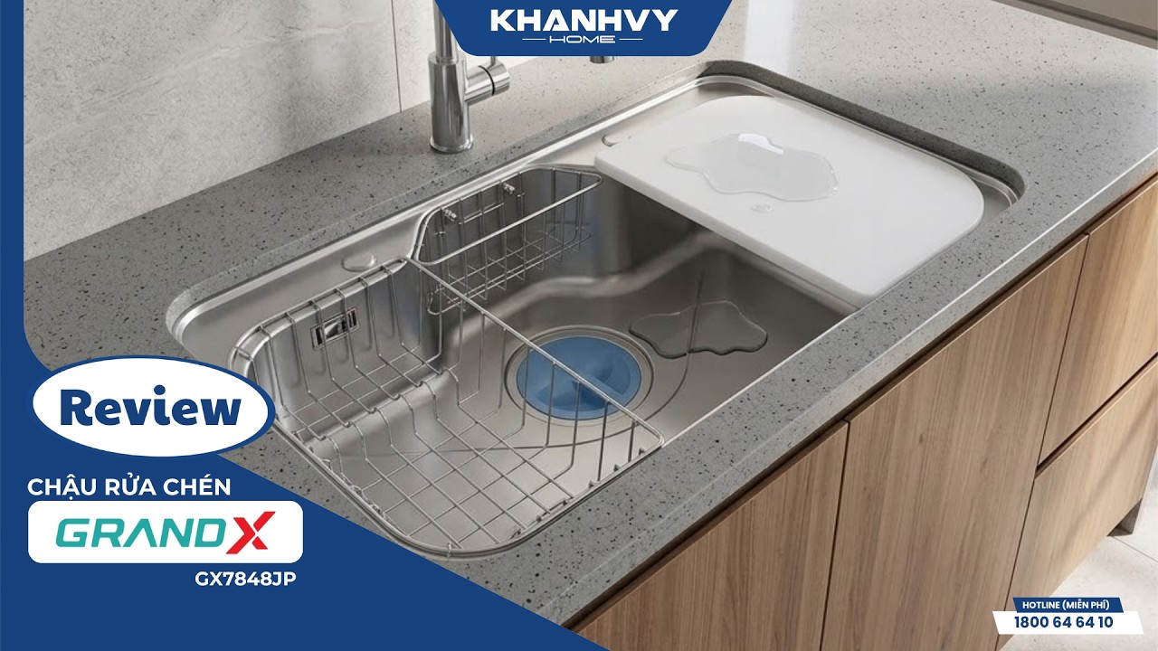 Chậu rửa chén Grandx GX7848JP Hikari