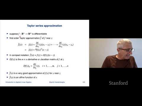 Stanford ENGR108 Introduction to Applied Linear Algebra | 2020 | Lecture 1 Introduction